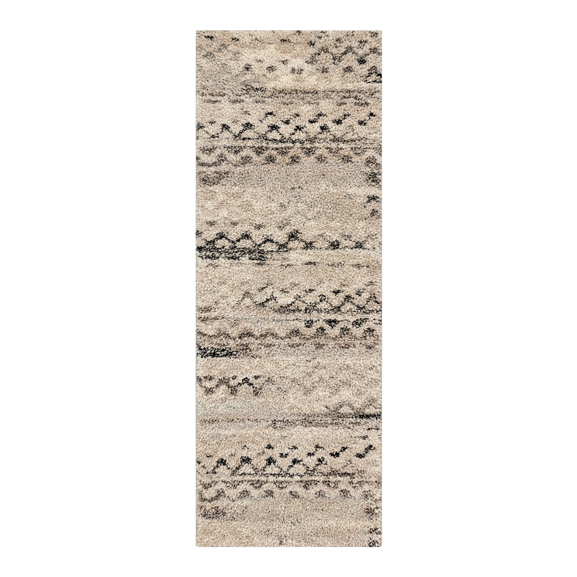 Runner rug transformed from product image to entryway room scene