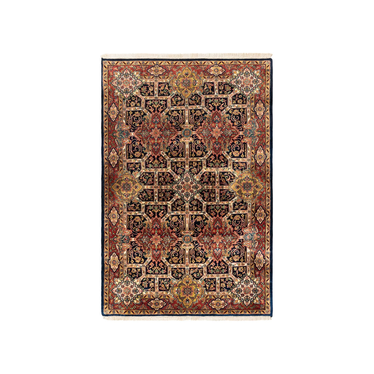 Traditional Persian rug product shot